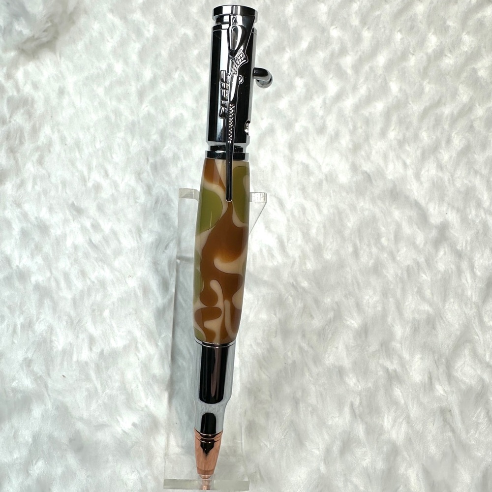 Handmade Camouflage Pen With Chrome Finish